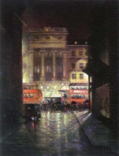 christopher r.w.nevinson the strand by night china oil painting image